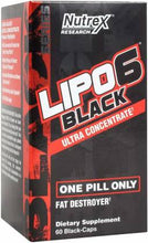 Load image into Gallery viewer, Nutrex Lipo6 Black Ultra Concentrate Fat Destroyer - 60 Capsules
