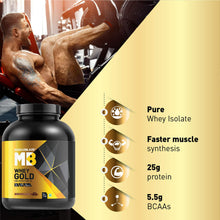 Load image into Gallery viewer, MuscleBlaze Whey Gold 100% Whey Protein Isolate – 2 kg (4.4 lb)

